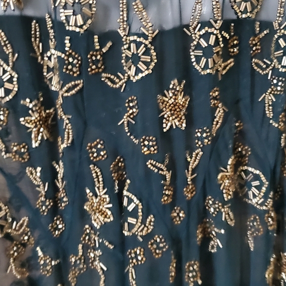 Free People Annabelle Embellished Green Maxi Slip Dress - Picture 4 of 10